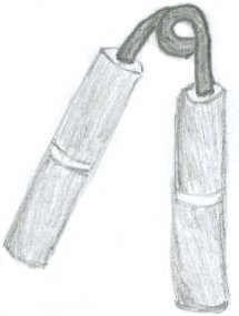 Badly drawn Captains of Crush hand gripper.